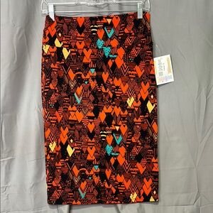 LuLaRoe Geometric Patterned Skirt - Multicolor